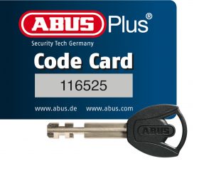 ABUS PLUS code card